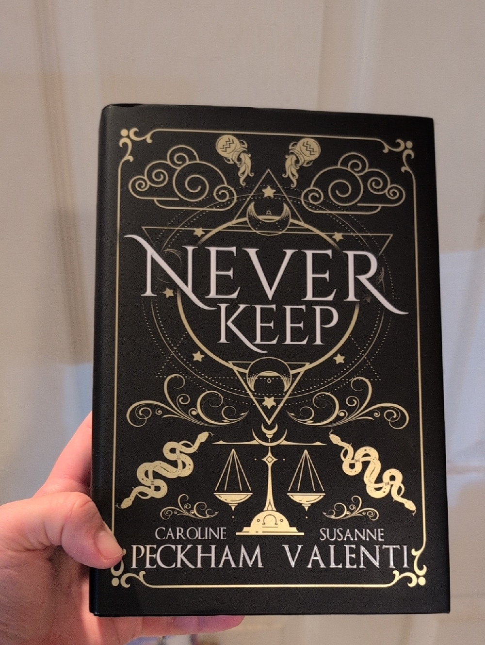 Never Keep — Decorative Black & Gold Hardcover Book